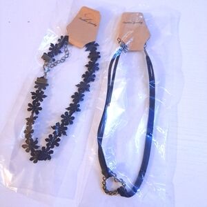 Black chocker necklaces ☆new☆